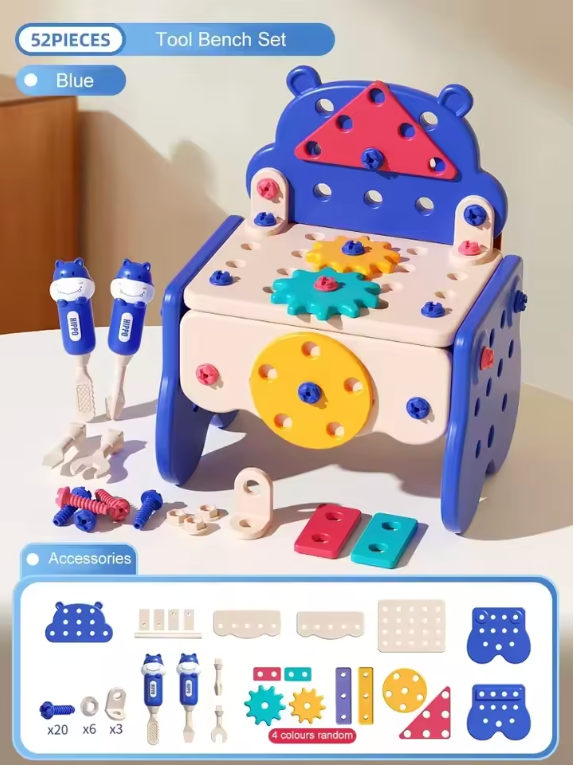 Children's Toolbox (with different colours + drill)