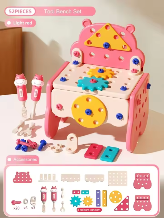 Children's Toolbox (with different colours + drill)
